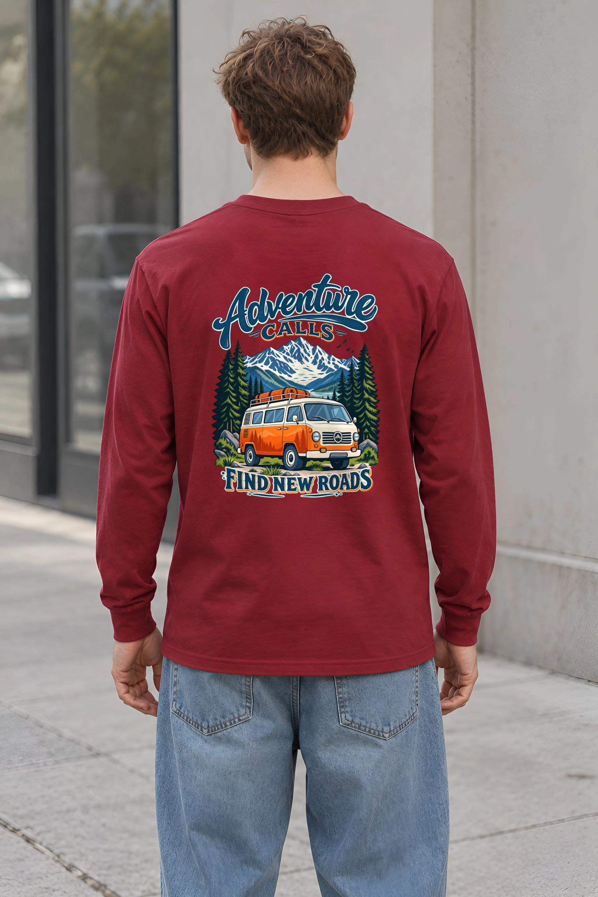 "Adventure Calls" Unisex Longsleeve T-shirt