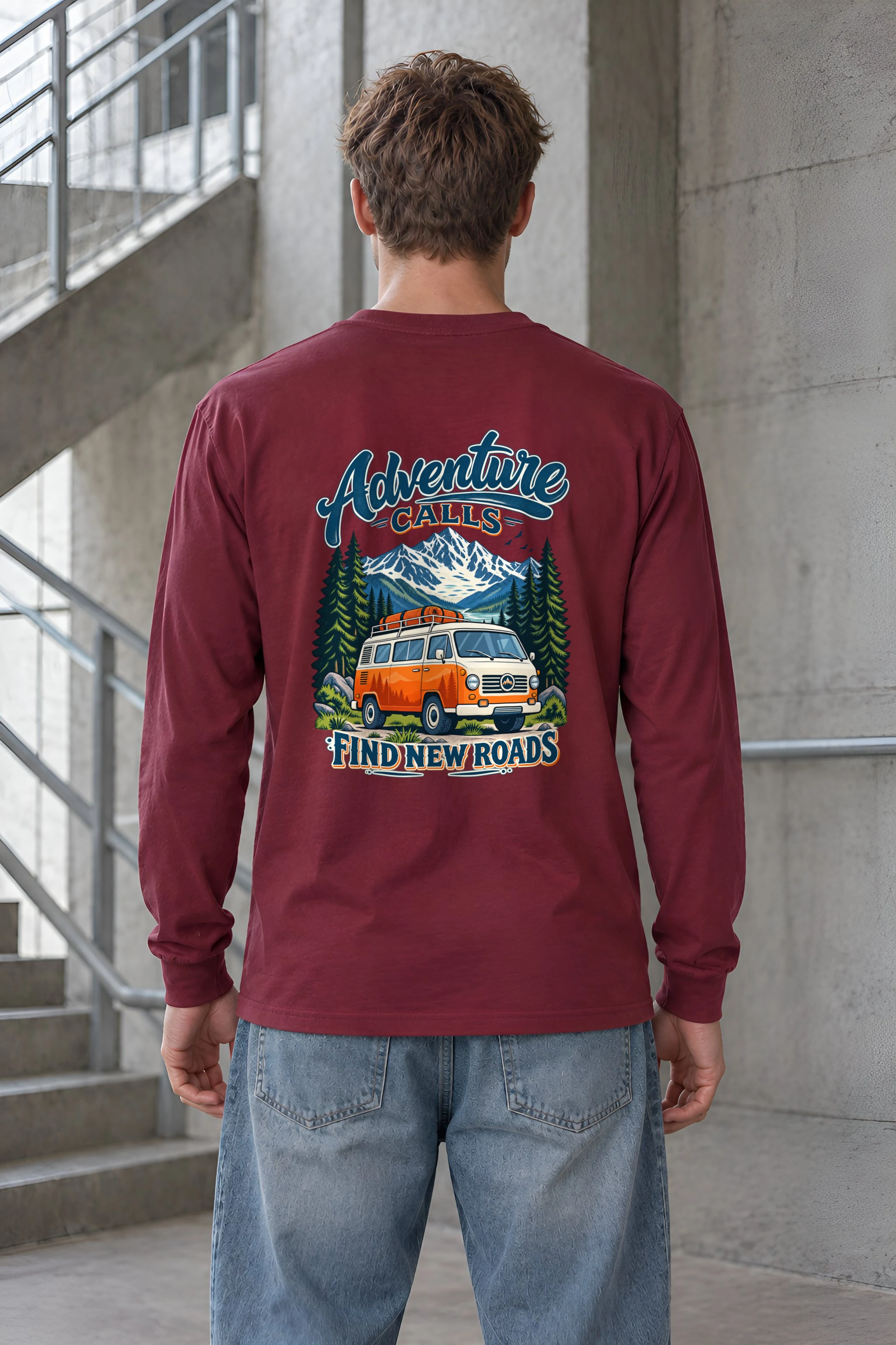 "Adventure Calls" Unisex Longsleeve T-shirt