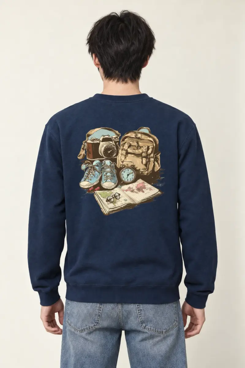 "Adventure Gear Map" Heavy Blend Unisex Crewneck Sweatshirt