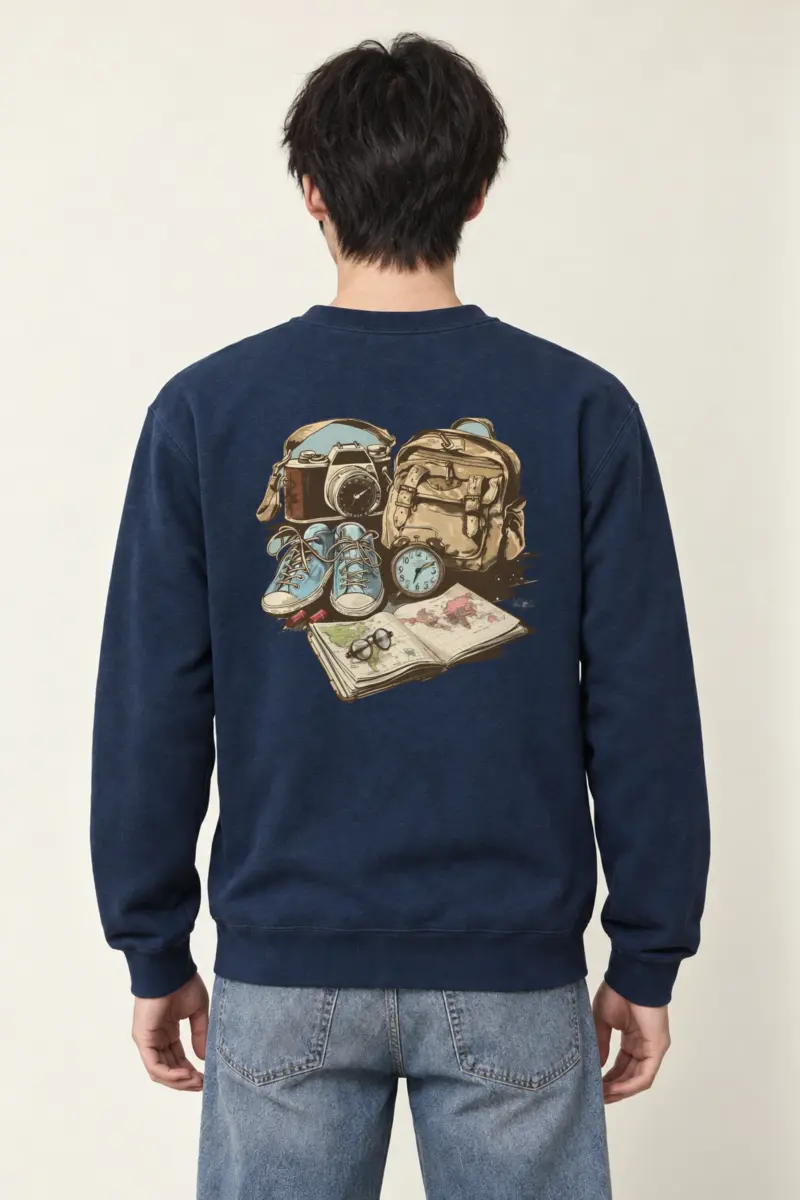 "Adventure Gear Map" Heavy Blend Unisex Crewneck Sweatshirt