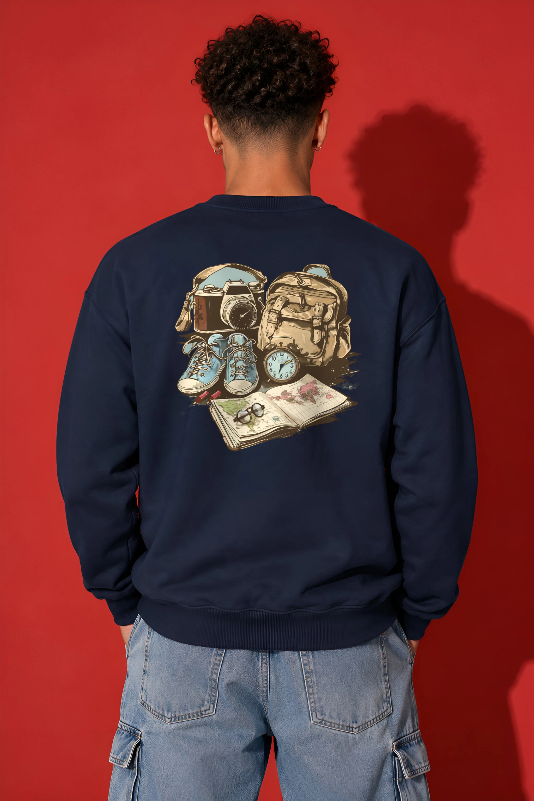 "Adventure Gear Map" 1 Crewneck Sweatshirt