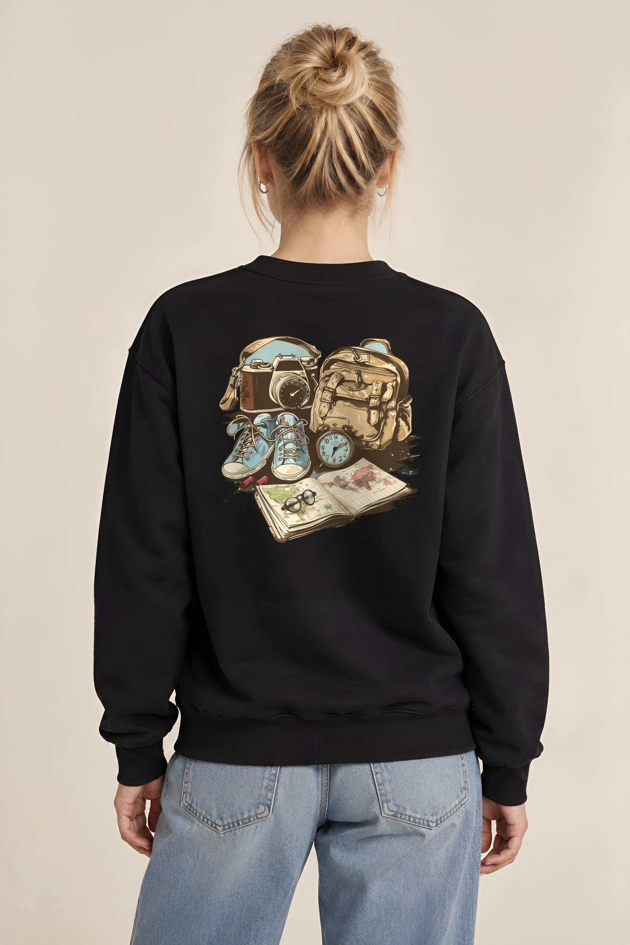 "Adventure Gear Map" 1 Crewneck Sweatshirt