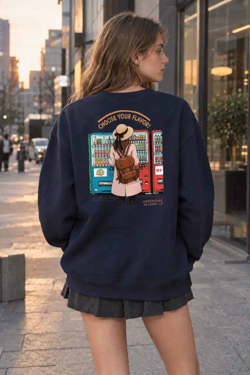 "Adventure In Every Sip" Heavy Blend Unisex Crewneck Sweatshirt | Gildan 18000