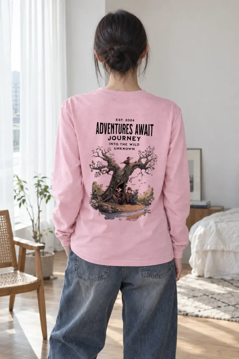 "Adventures Await" Unisex Longsleeve T-shirt