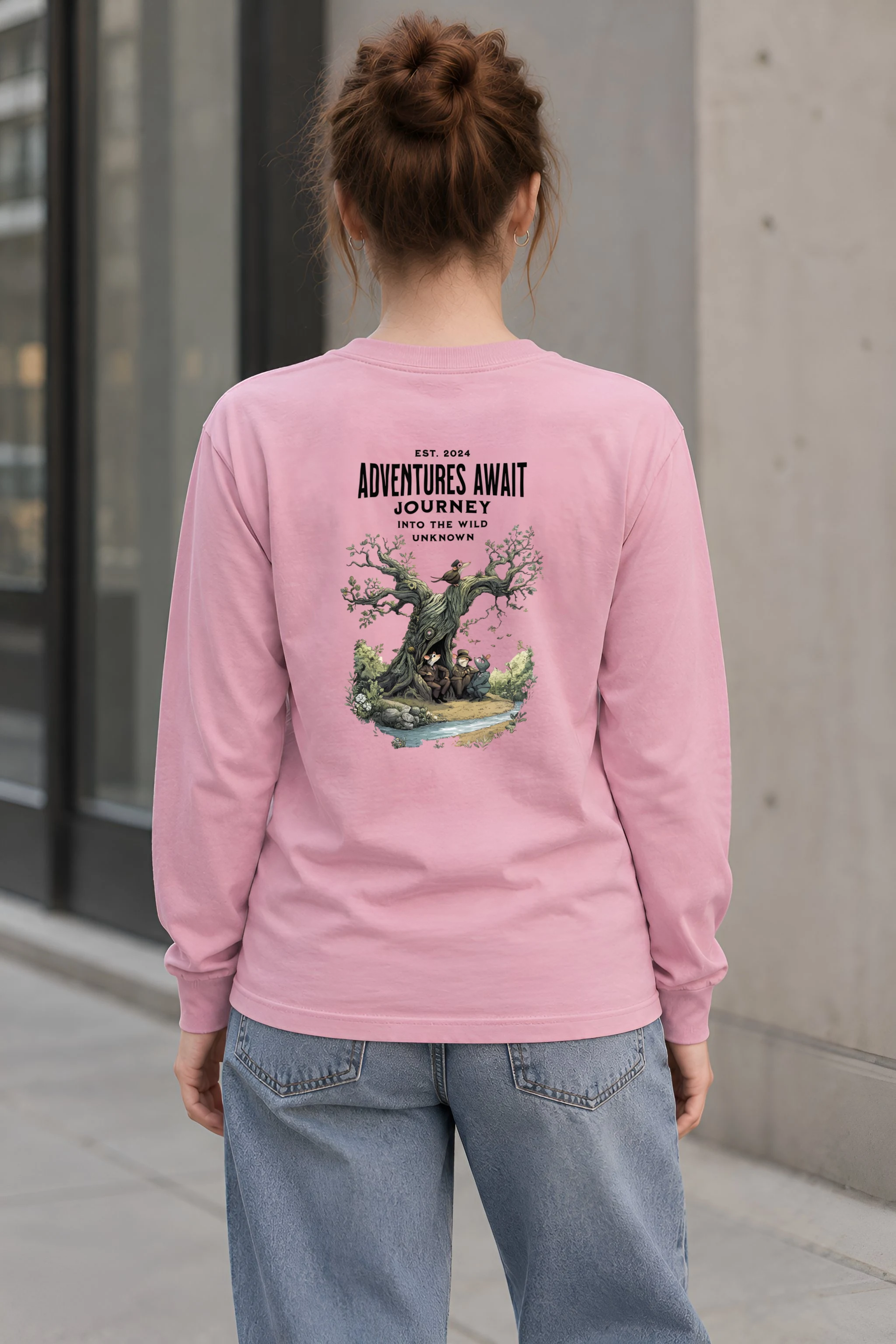 "Adventures Await" Unisex Longsleeve T-shirt