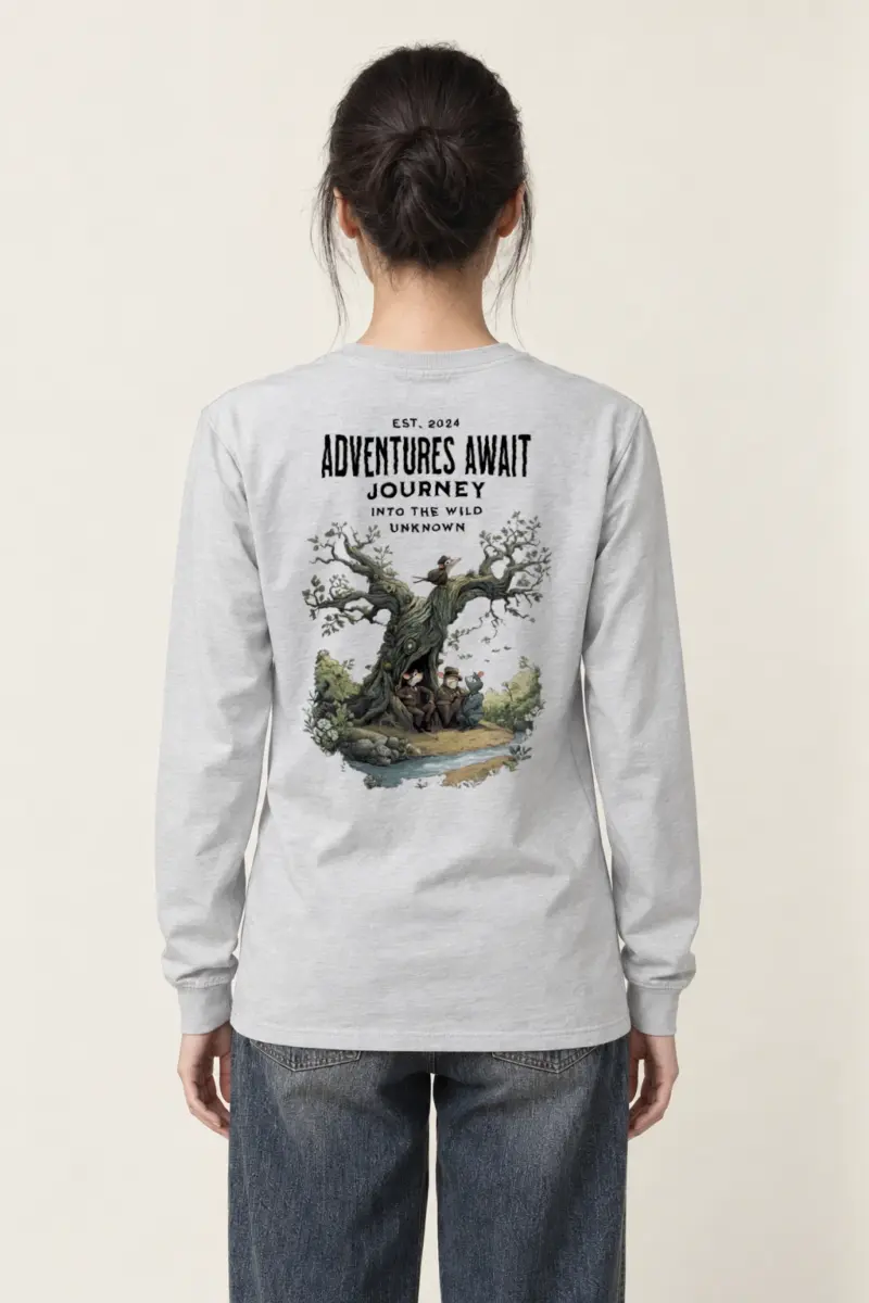 "Adventures Await" Unisex Longsleeve T-shirt