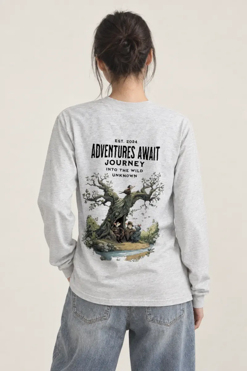 "Adventures Await" Unisex Longsleeve T-shirt