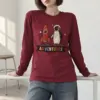 "Adventures Rocket Penguin" Unisex Longsleeve T-shirt