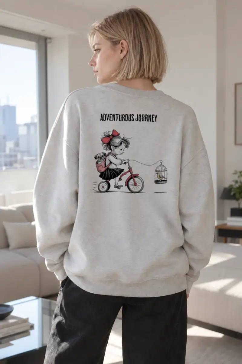 “Adventurous Journey” Heavy Blend Unisex Crewneck Sweatshirt | Gildan 18000