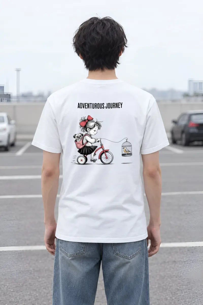 "Adventurous Journey" Heavyweight Unisex Crewneck T-shirt