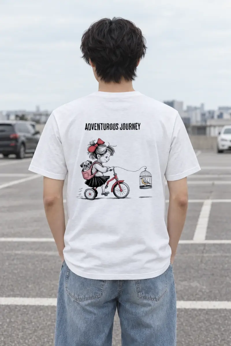 "Adventurous Journey" Heavyweight Unisex Crewneck T-shirt