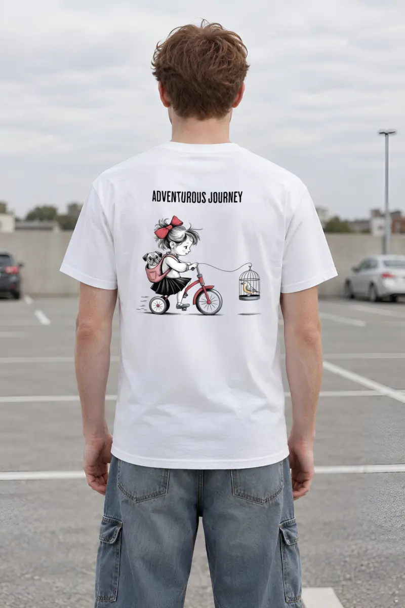 "Adventurous Journey" Heavyweight Unisex Crewneck T-shirt