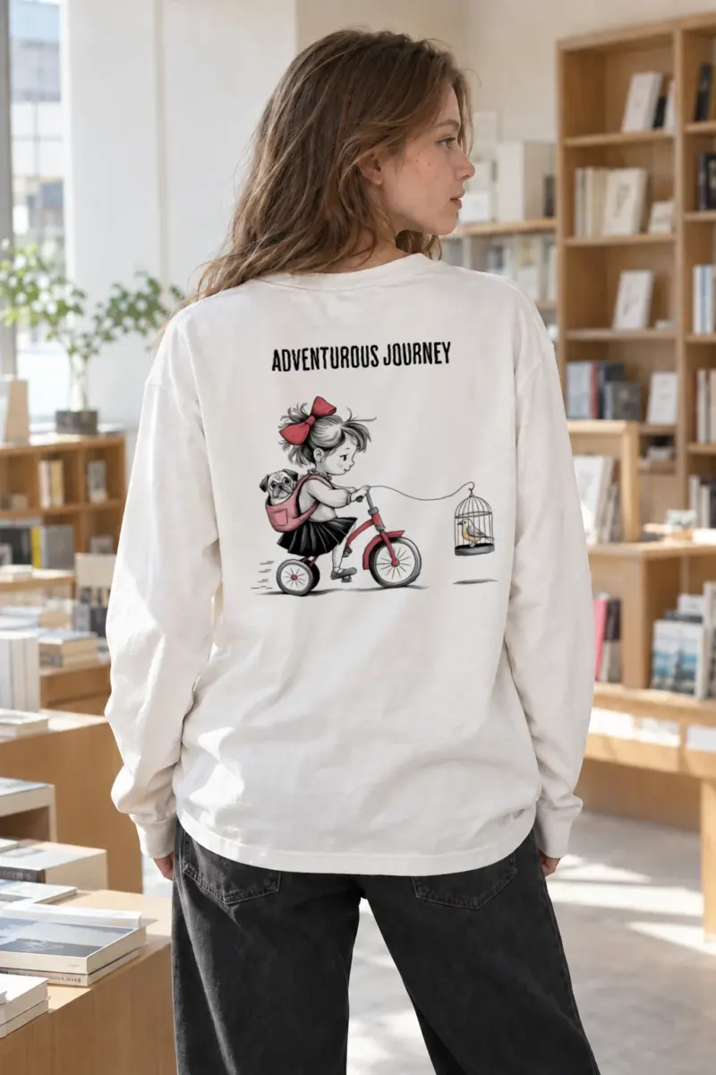 "Adventurous Journey" Unisex Longsleeve T-shirt | Gildan 2400