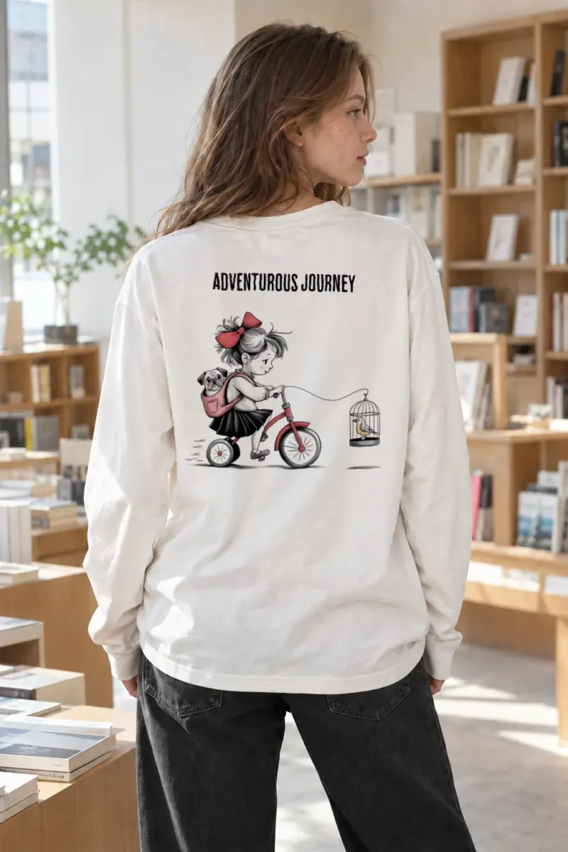 "Adventurous Journey" Unisex Longsleeve T-shirt | Gildan 2400