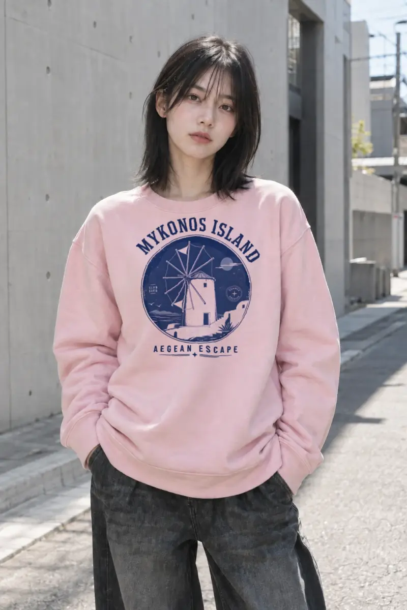 "Aegean Escape" Heavy Blend Unisex Crewneck Sweatshirt | Gildan 18000