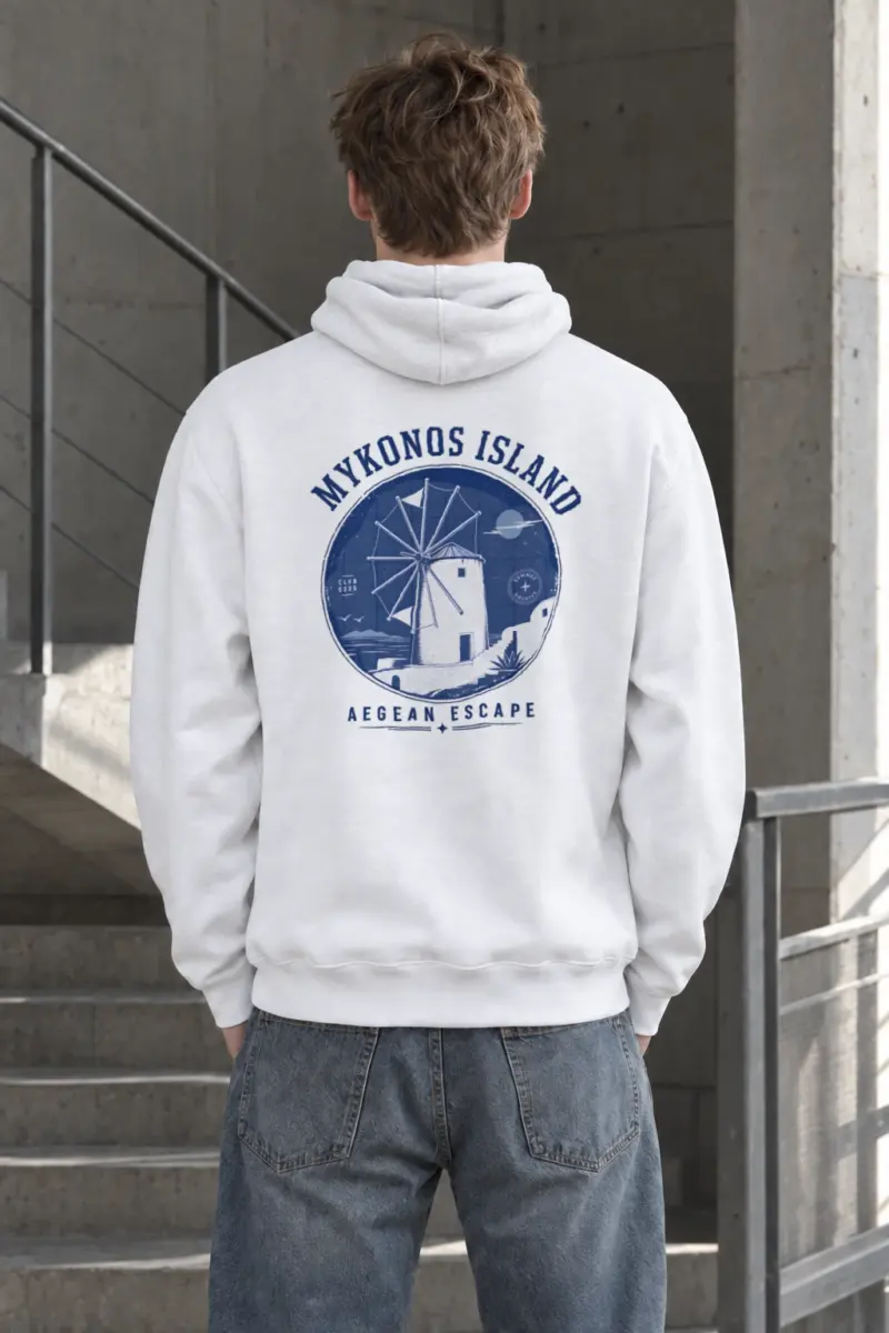 "Aegean Escape" Heavy Blend Unisex Pullover Hoodie