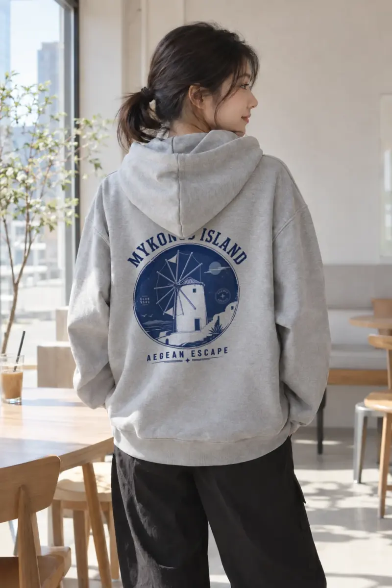 "Aegean Escape" Heavy Blend Unisex Pullover Hoodie | Gildan 18500
