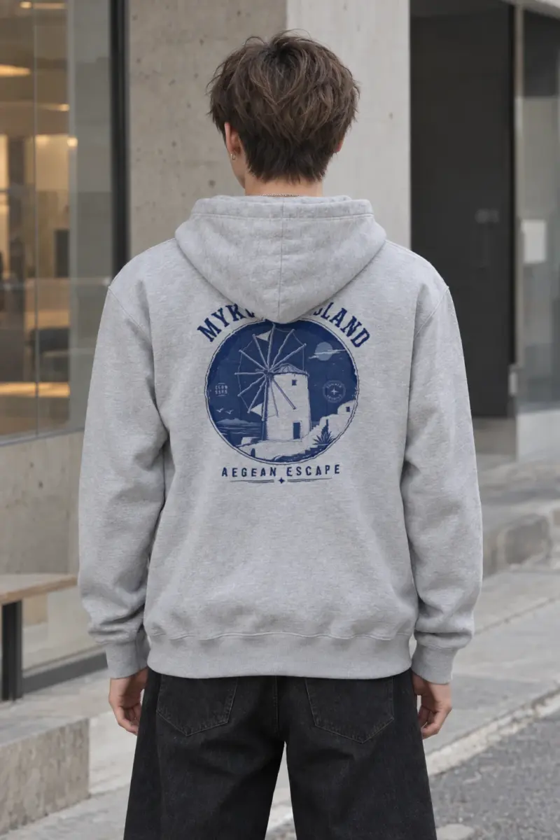 "Aegean Escape" Heavy Blend Unisex Pullover Hoodie