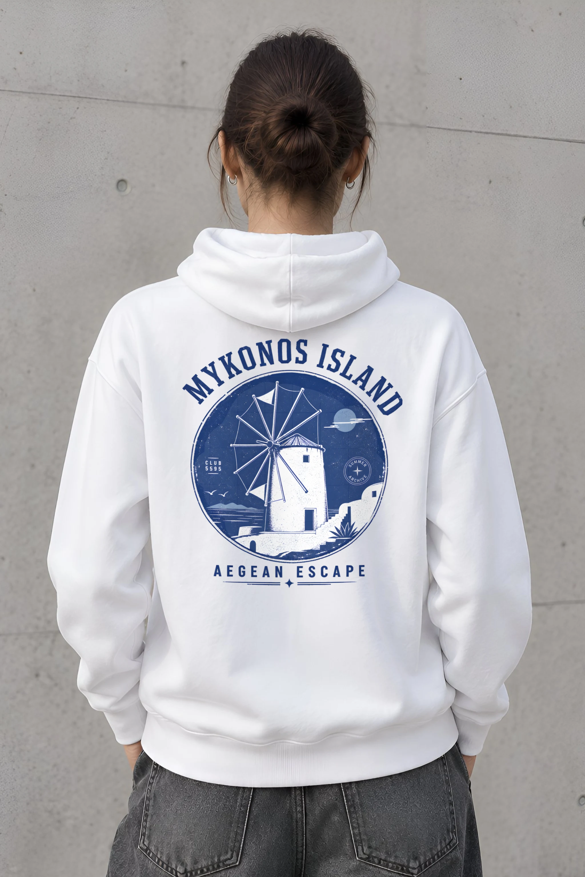 "Aegean Escape" Heavy Blend Unisex Pullover Hoodie