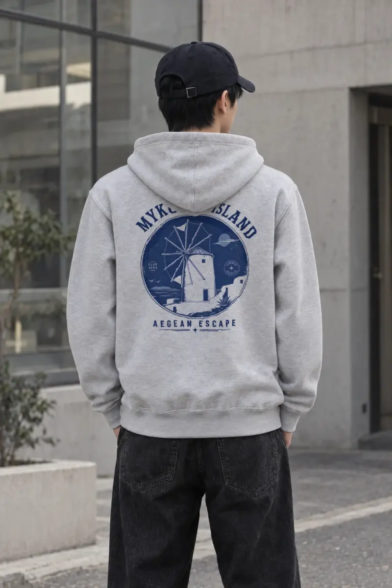 "Aegean Escape" Heavy Blend Unisex Pullover Hoodie