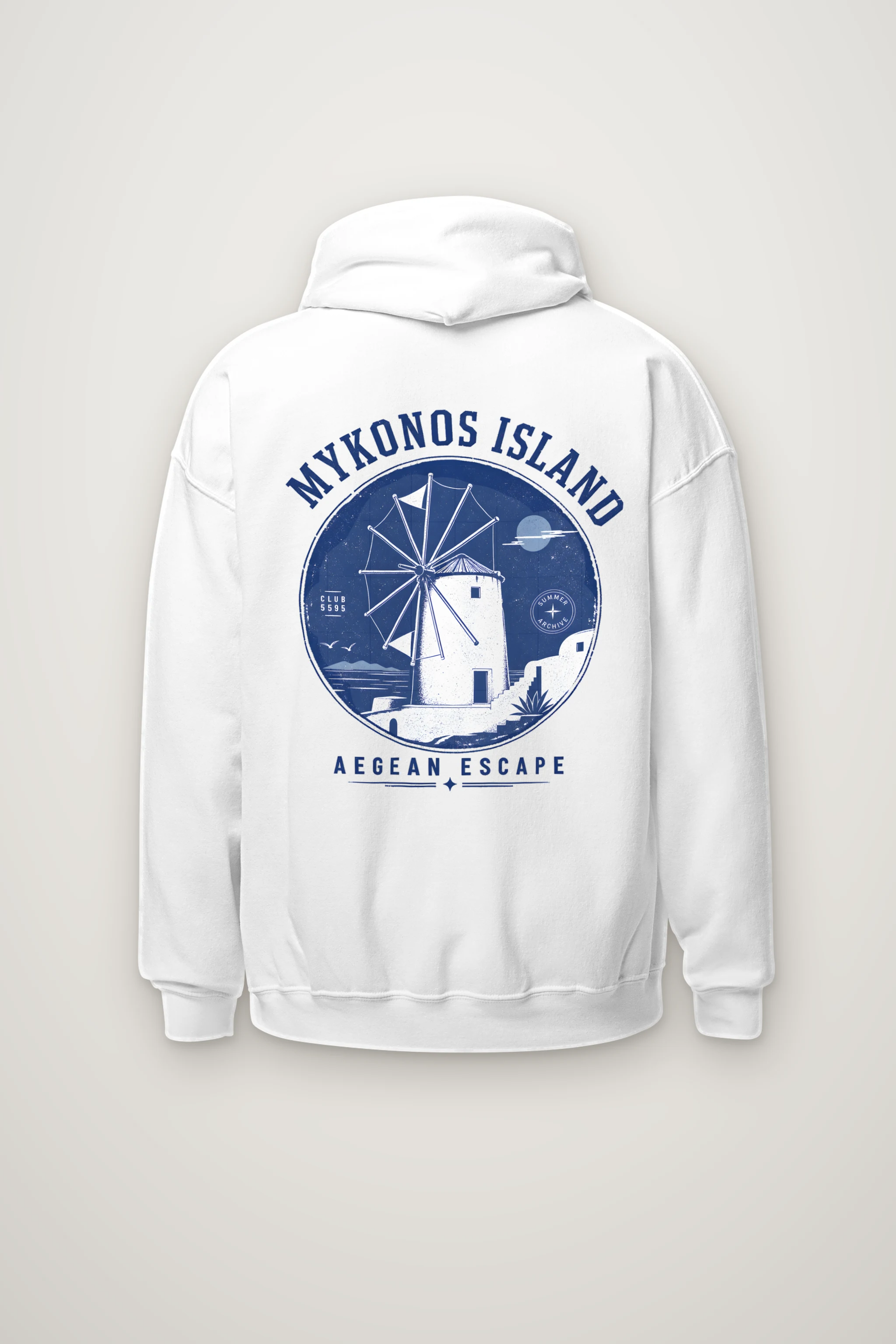 "Aegean Escape" Heavy Blend Unisex Pullover Hoodie