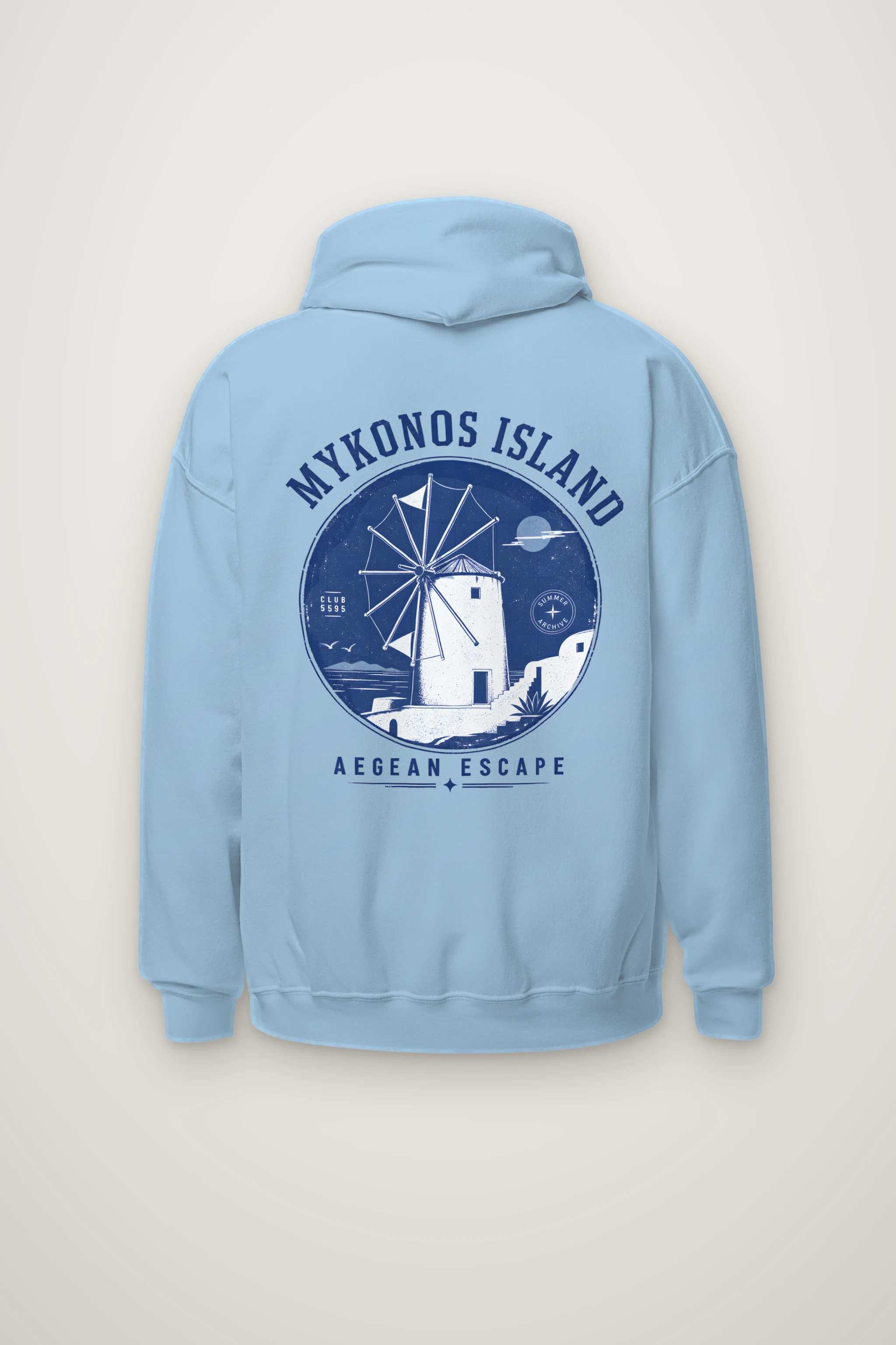 "Aegean Escape" Heavy Blend Unisex Pullover Hoodie