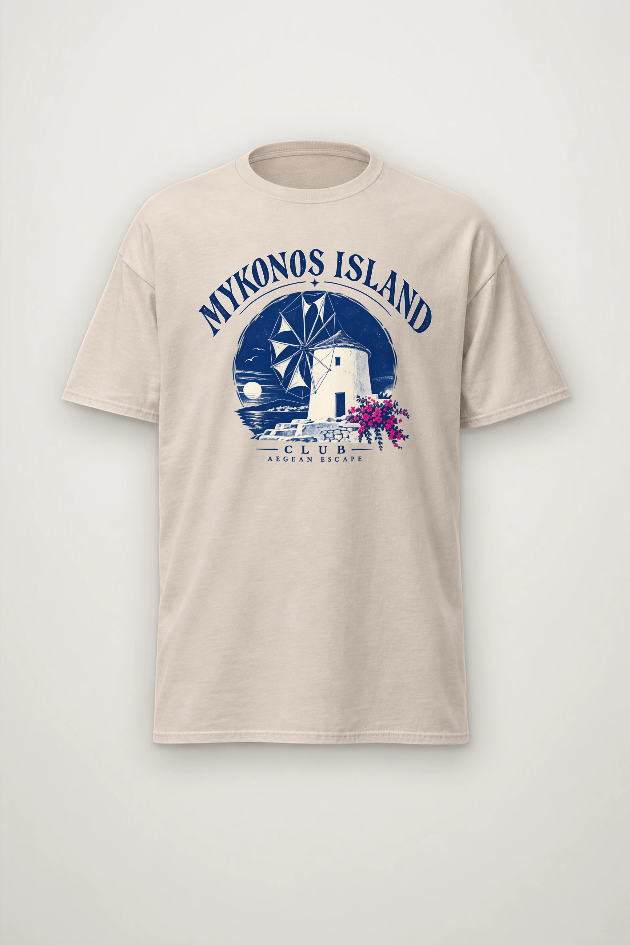 "Aegean Escape" Heavyweight Unisex Crewneck T-shirt