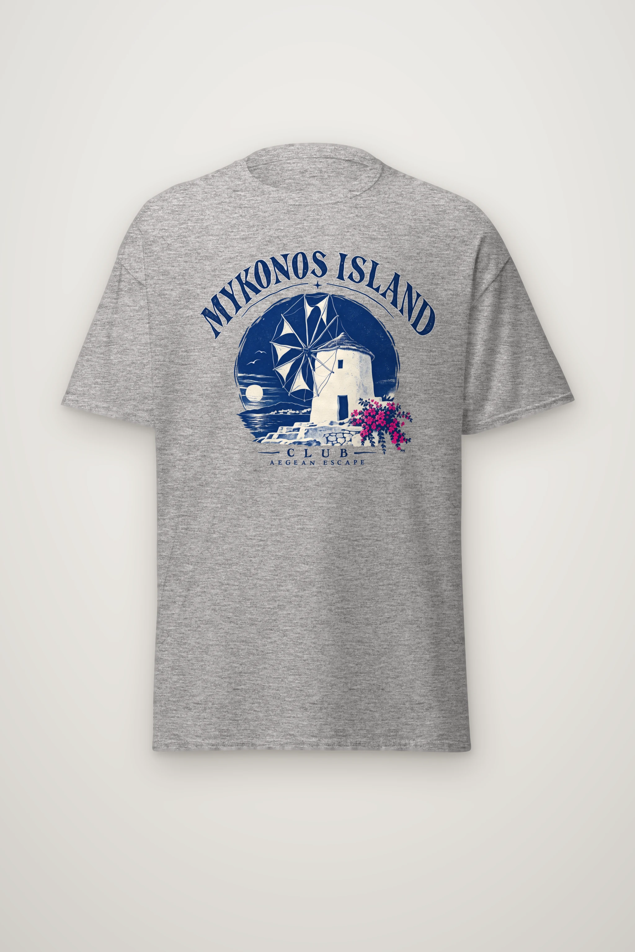 "Aegean Escape" Heavyweight Unisex Crewneck T-shirt