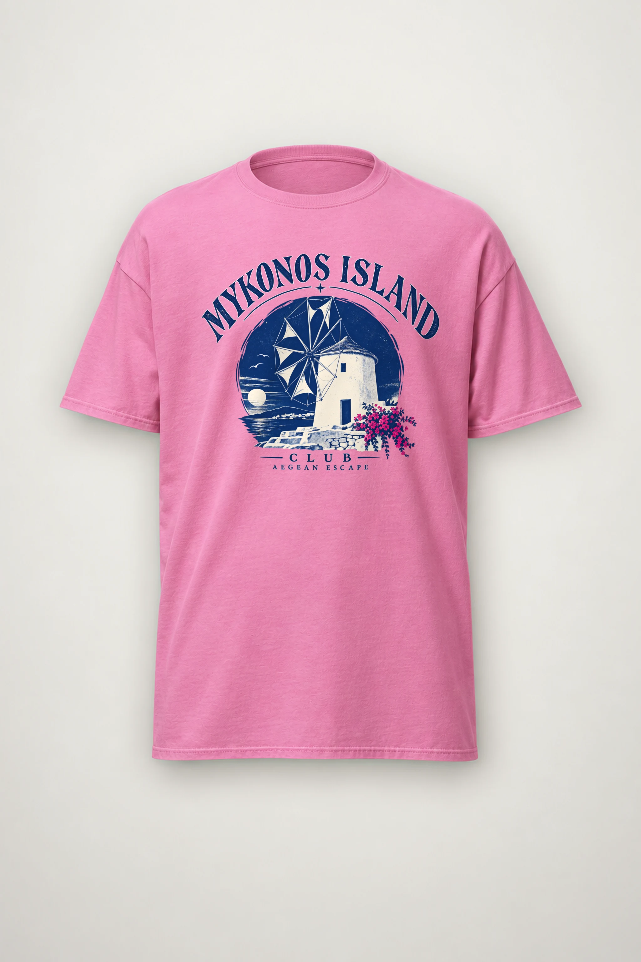 "Aegean Escape" Heavyweight Unisex Crewneck T-shirt