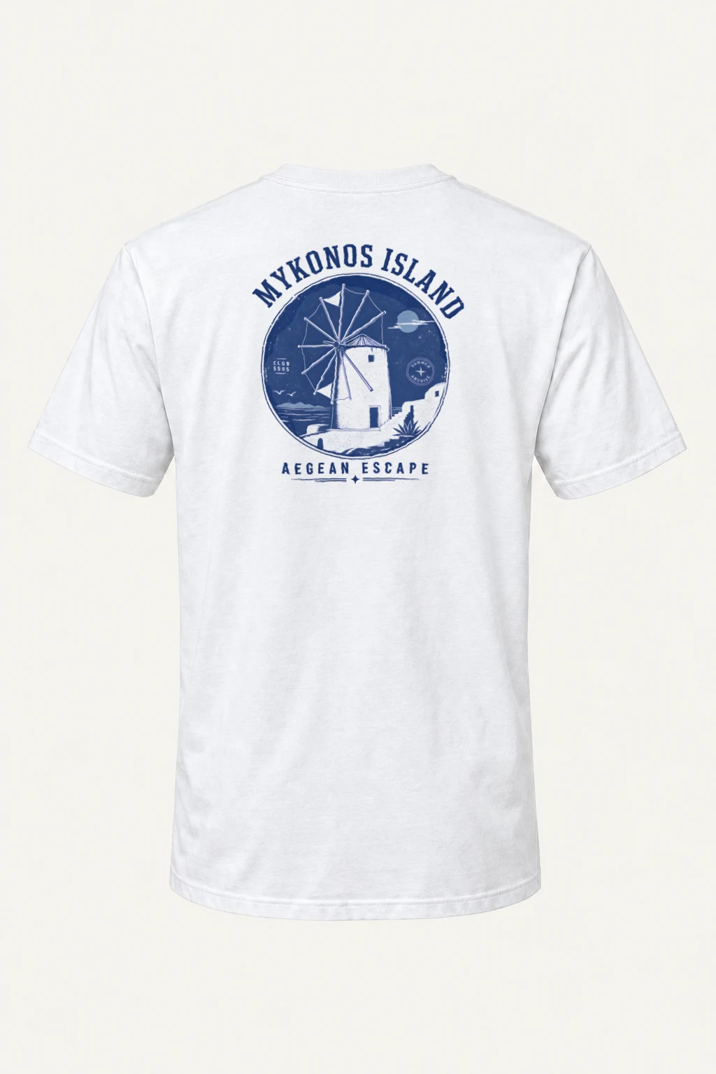 "Aegean Escape" Heavyweight Unisex Crewneck T-shirt | Gildan 5000