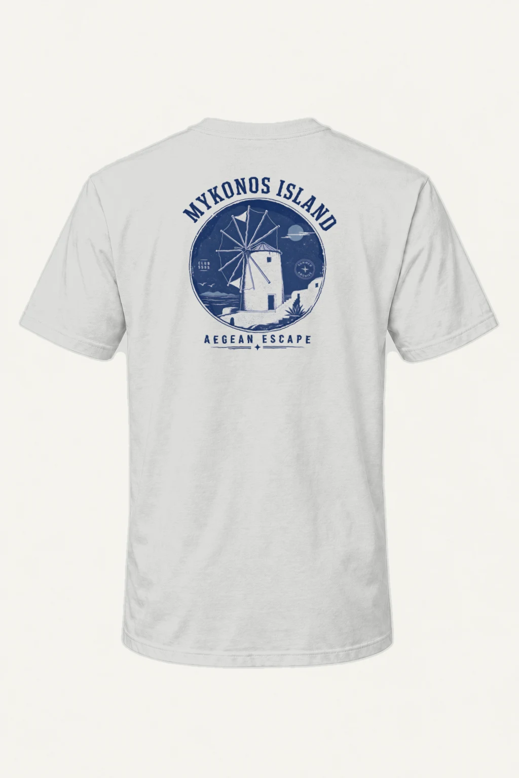 "Aegean Escape" Heavyweight Unisex Crewneck T-shirt | Gildan 5000