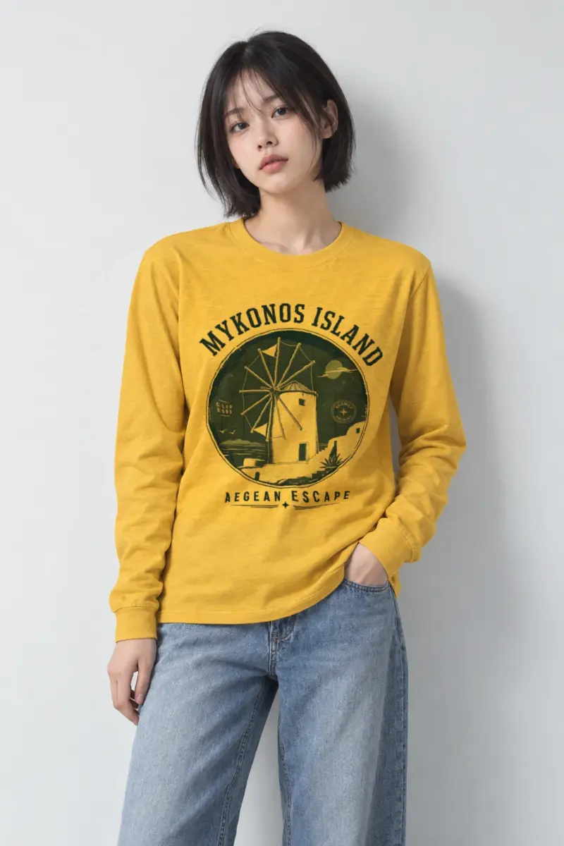 "Aegean Escape" Unisex Longsleeve T-shirt
