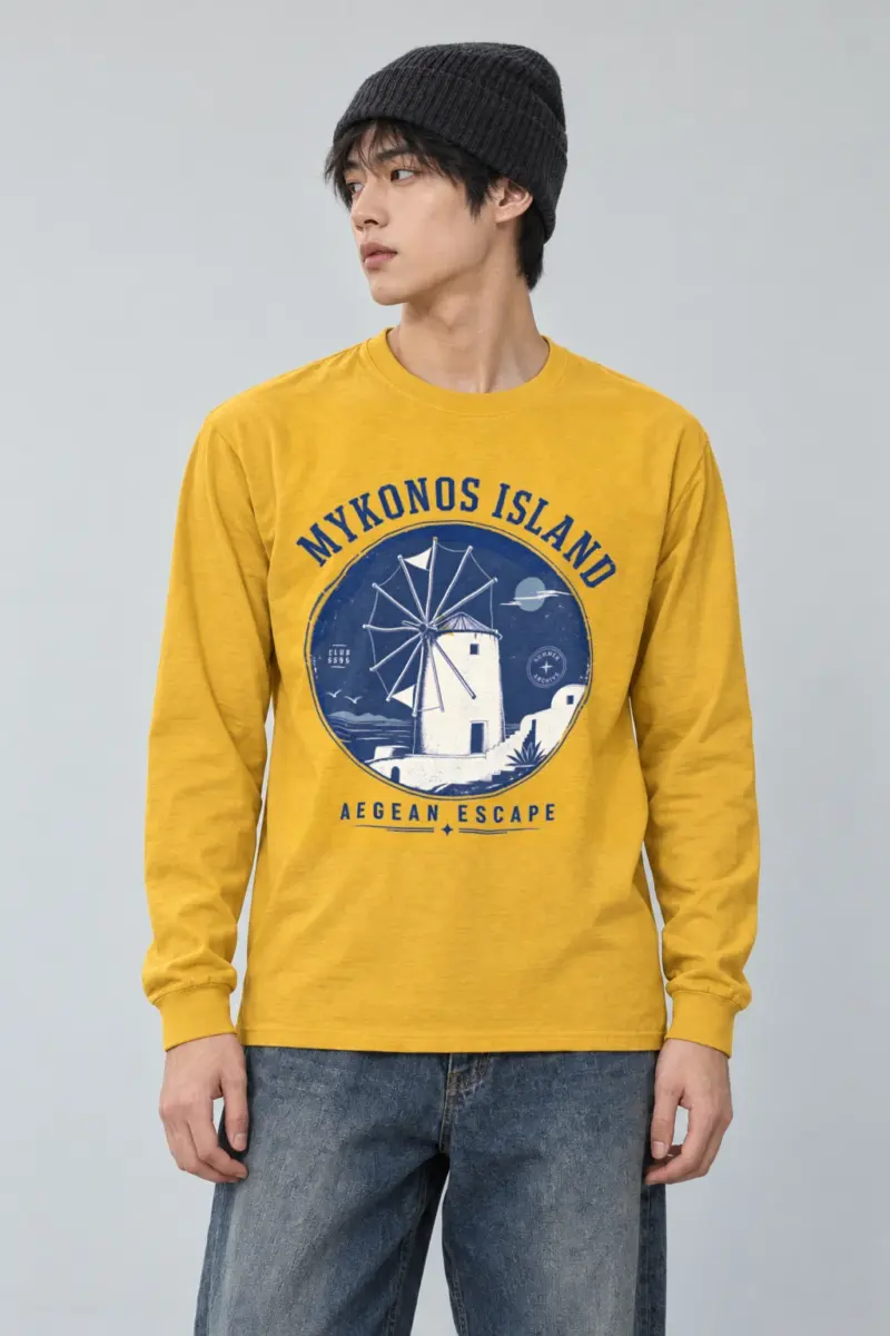 "Aegean Escape" Unisex Longsleeve T-shirt