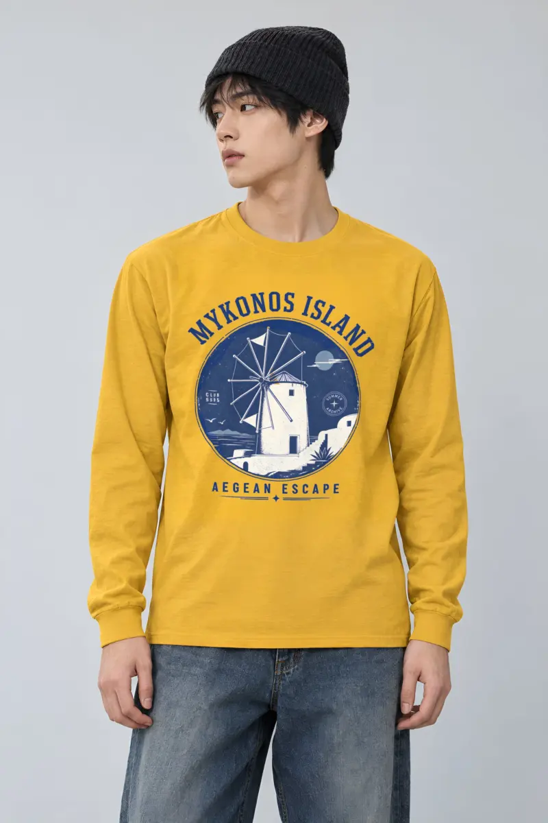"Aegean Escape" Unisex Longsleeve T-shirt