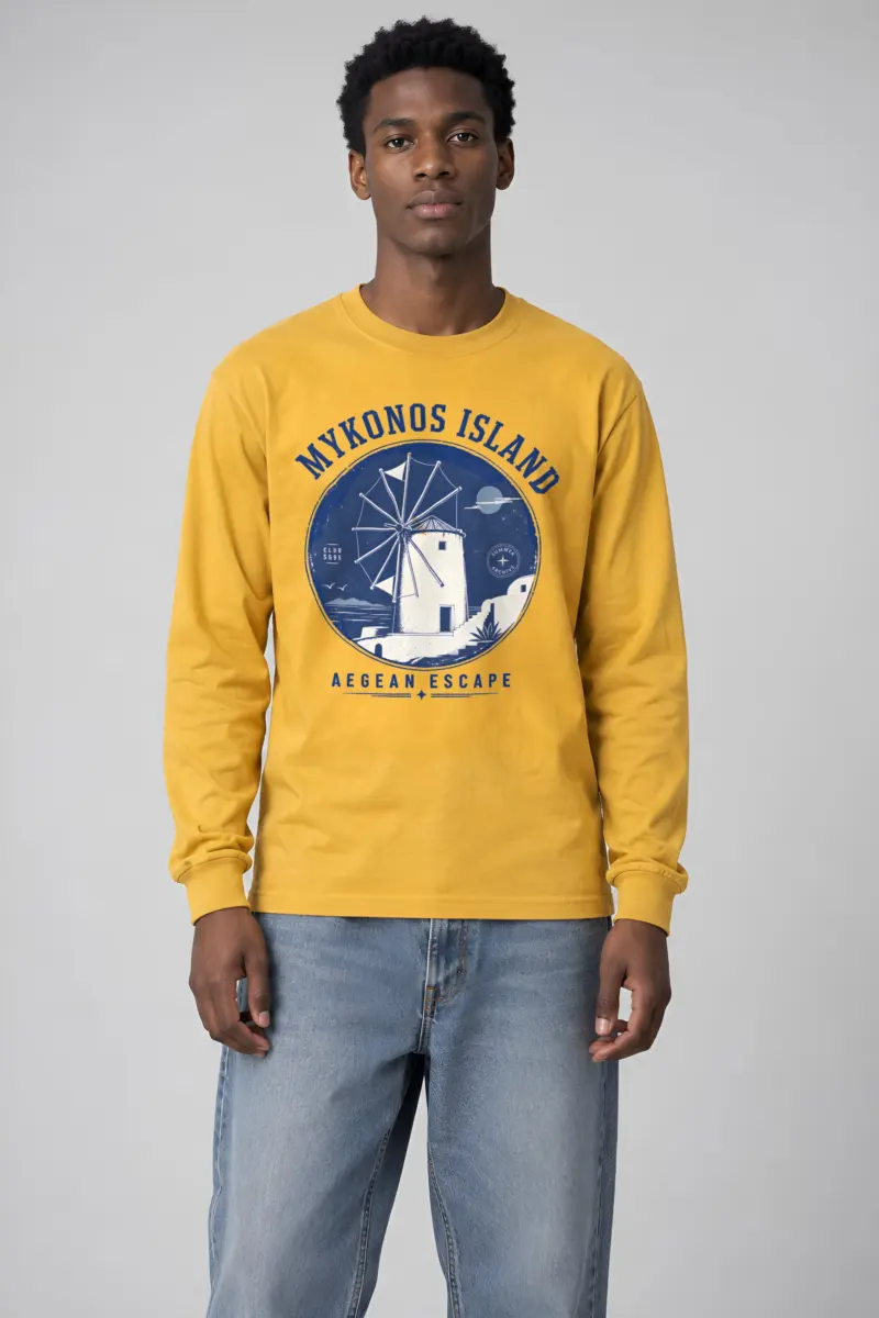 "Aegean Escape" Unisex Longsleeve T-shirt