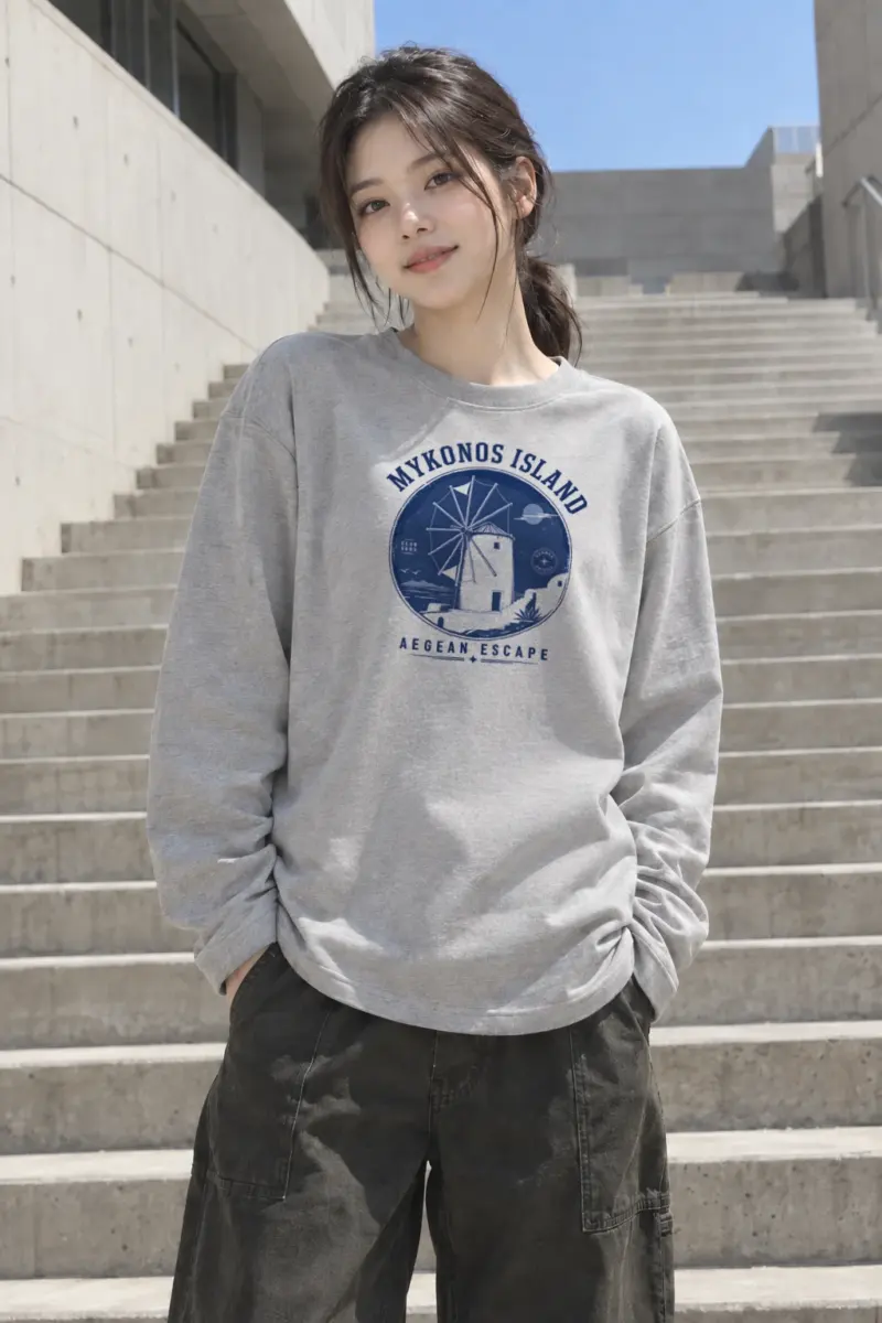 "Aegean Escape" Unisex Longsleeve T-shirt | Gildan 2400
