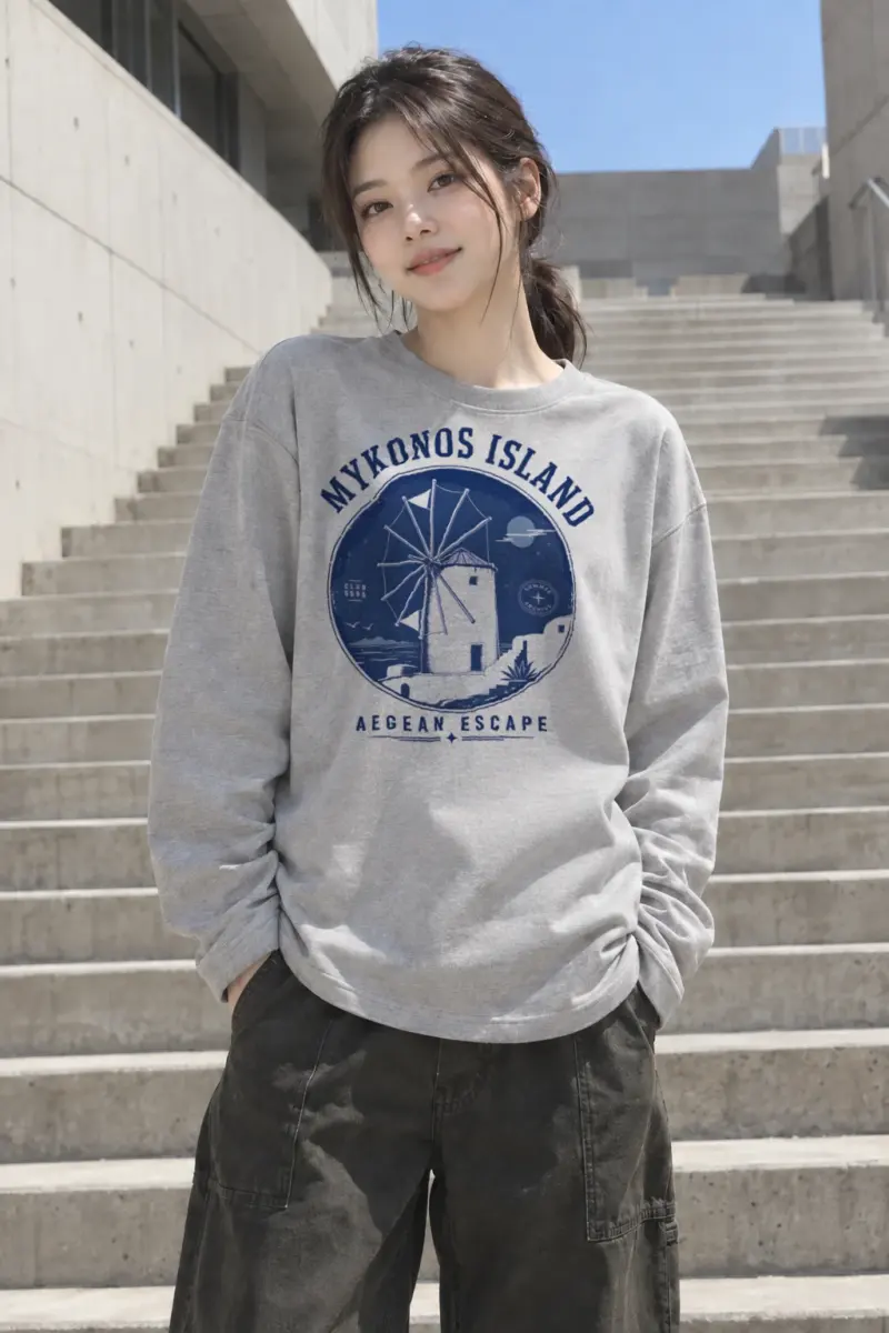 "Aegean Escape" Unisex Longsleeve T-shirt | Gildan 2400