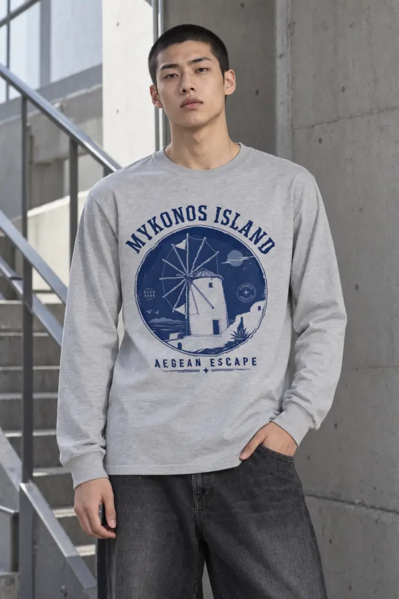 "Aegean Escape" Unisex Longsleeve T-shirt