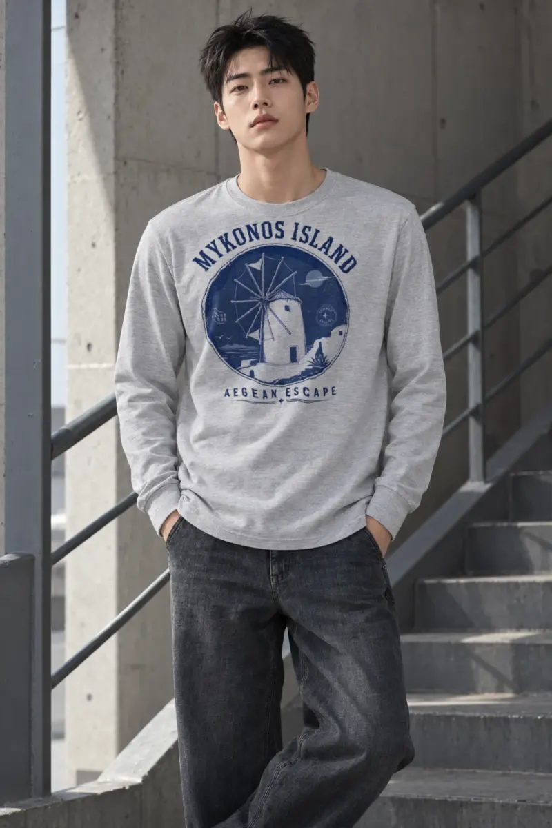 "Aegean Escape" Unisex Longsleeve T-shirt