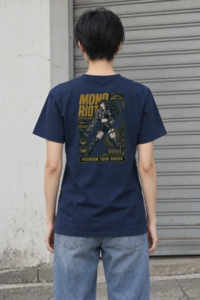 "After Dark Frequency" Heavyweight Unisex Crewneck T-shirt