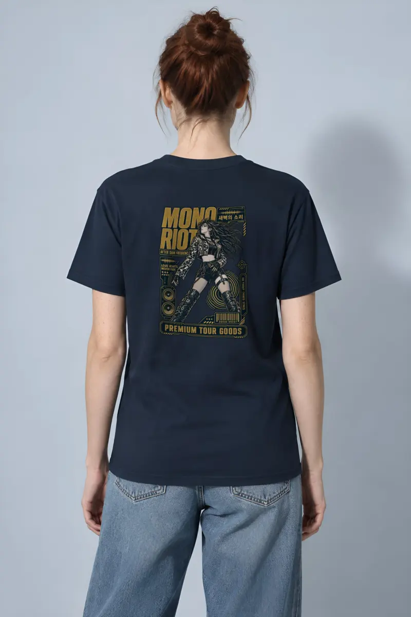 "After Dark Frequency" Heavyweight Unisex Crewneck T-shirt
