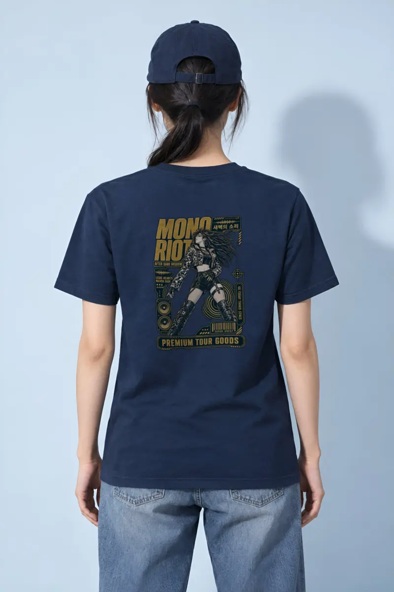 "After Dark Frequency" Heavyweight Unisex Crewneck T-shirt