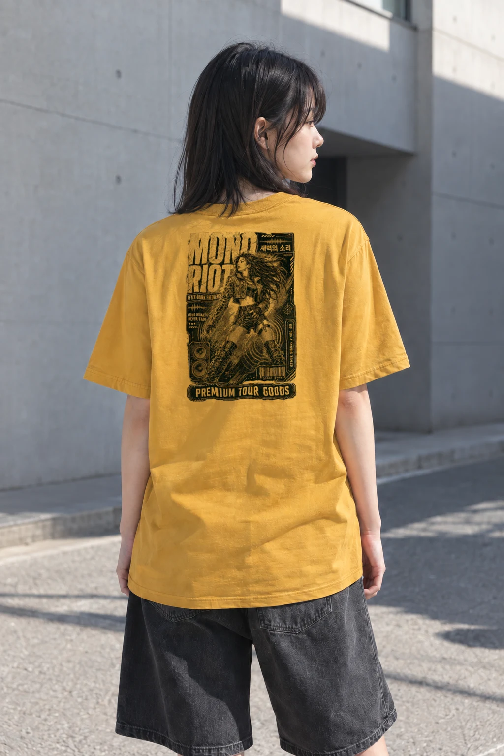 "After Dark Frequency" Heavyweight Unisex Crewneck T-shirt | Gildan 5000