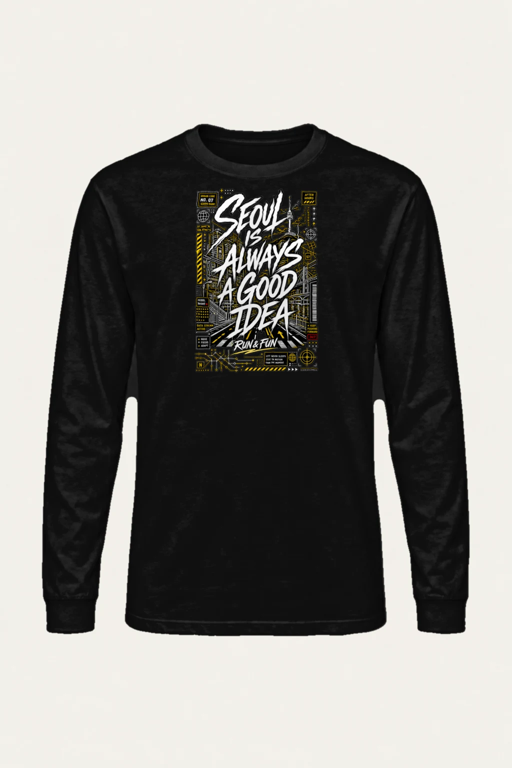 "After Hours Seoul" Unisex Longsleeve T-shirt | Gildan 2400