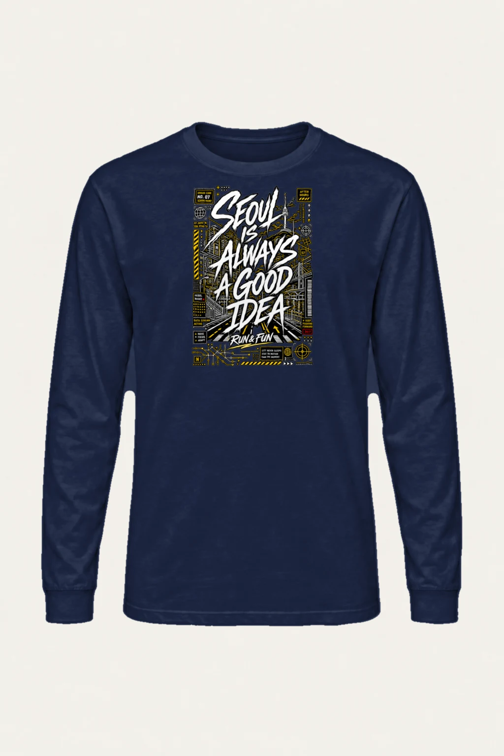 "After Hours Seoul" Unisex Longsleeve T-shirt | Gildan 2400