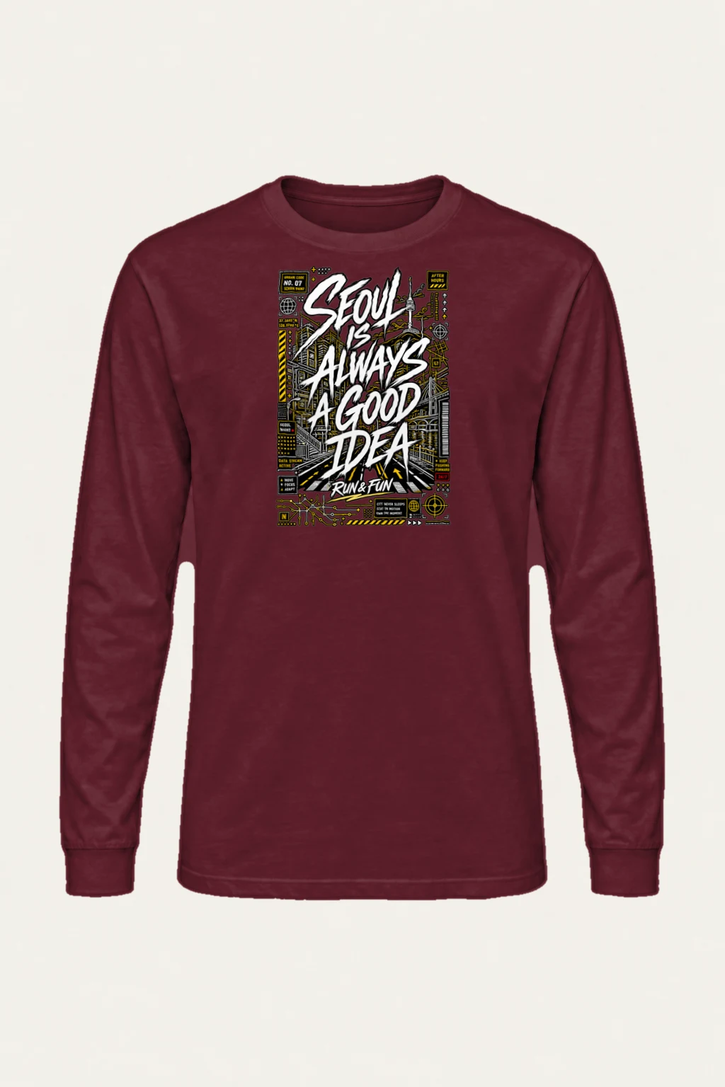 "After Hours Seoul" Unisex Longsleeve T-shirt | Gildan 2400