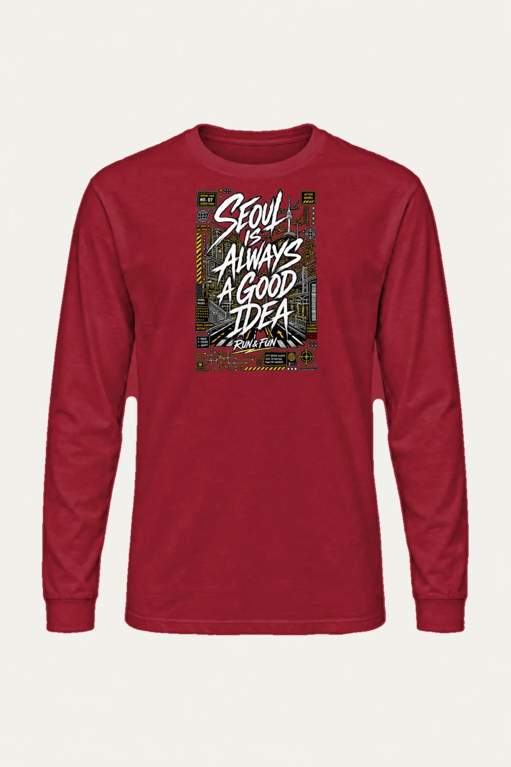 "After Hours Seoul" Unisex Longsleeve T-shirt | Gildan 2400