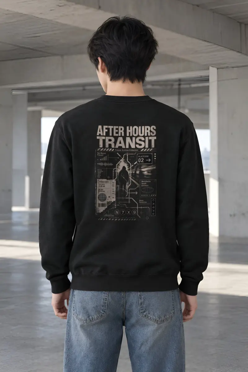 "After Hours Transit" Heavy Blend Unisex Crewneck Sweatshirt