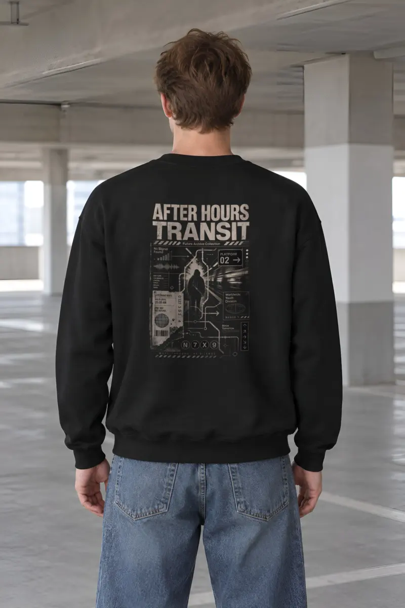 "After Hours Transit" Heavy Blend Unisex Crewneck Sweatshirt