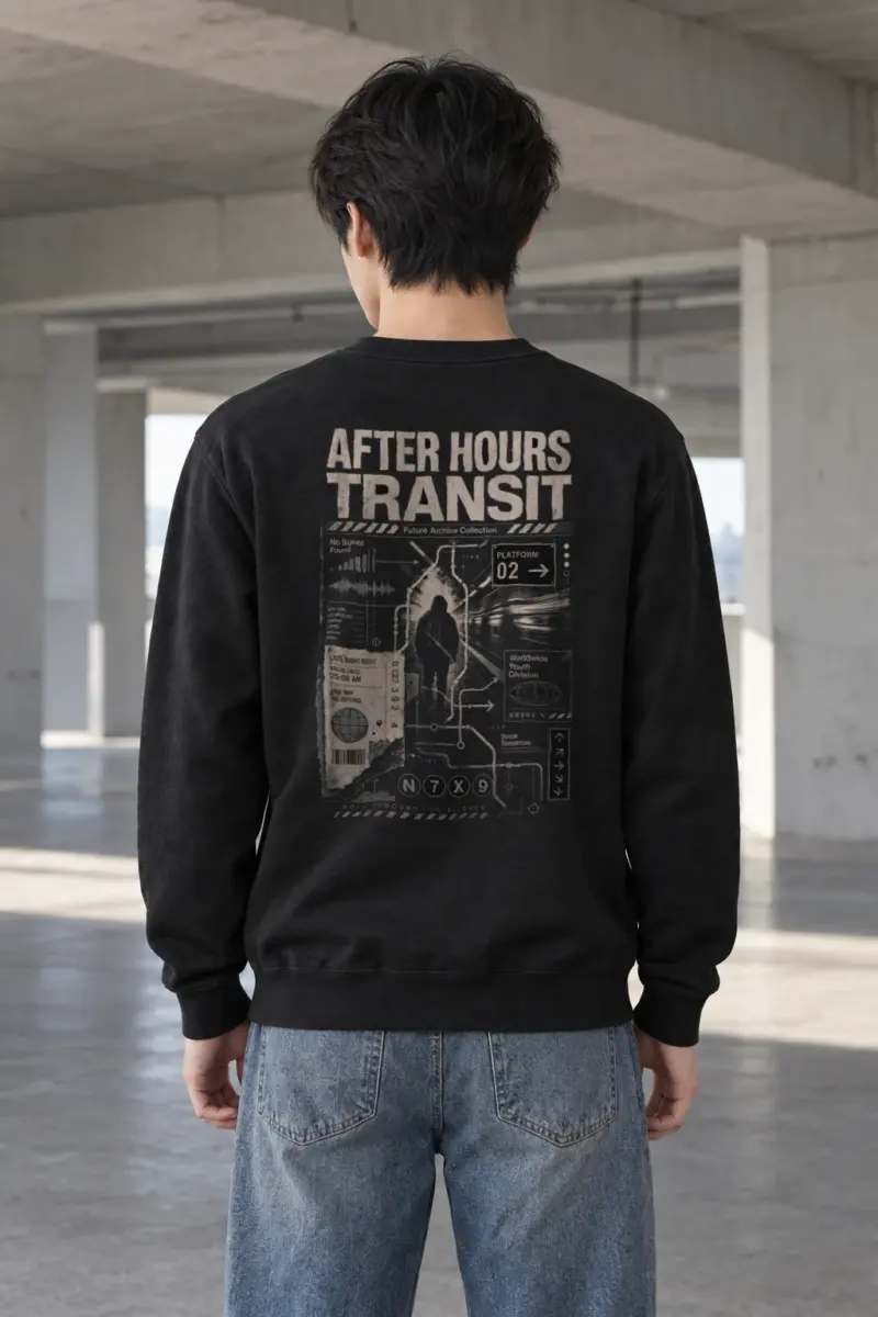 "After Hours Transit" Heavy Blend Unisex Crewneck Sweatshirt